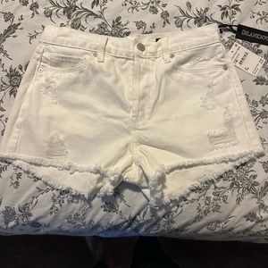 NWT BlankNYC White Cut Off Shorts
